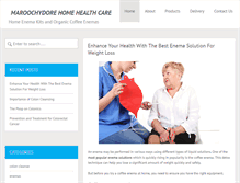 Tablet Screenshot of maroochydorehomehealthcare.com.au